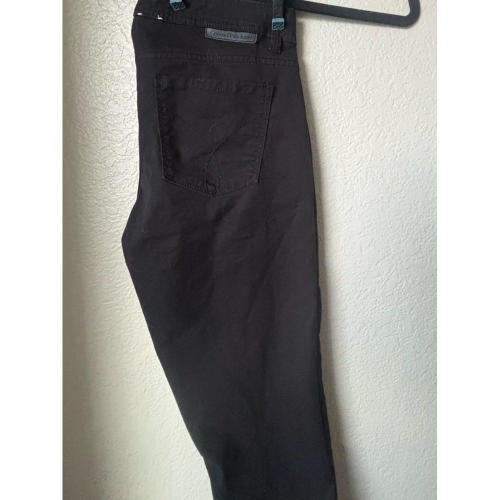 Calvin Klein Sz 6 black jeans‎ skinny crop - Picture 6 of 9